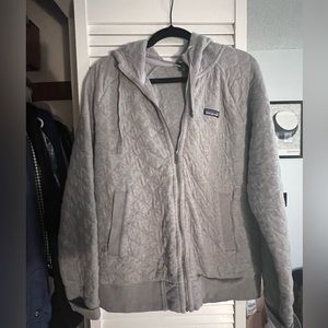 Zip up Patagonia hoodie, women’s L